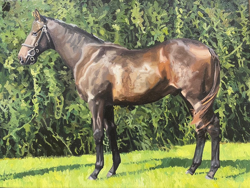 A beautiful painting commissioned by a friend of Opulence. We think they have captured him perfectly!