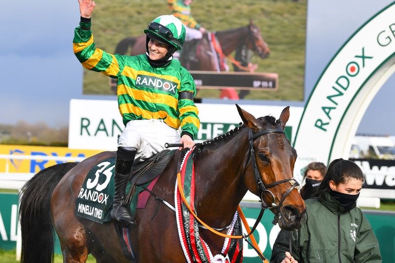 Rachael Blackmore, as the first female jockey to win the Grand National.