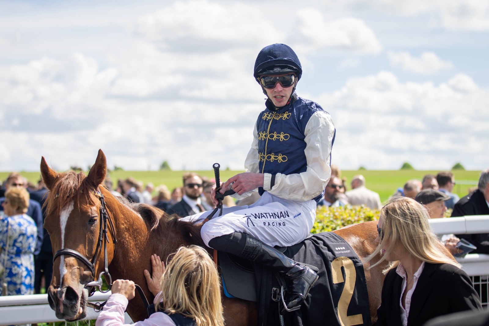 AZURE ANGEL in the Ellen Chaloner Stakes, named after the pioneering first female trainer in Britain