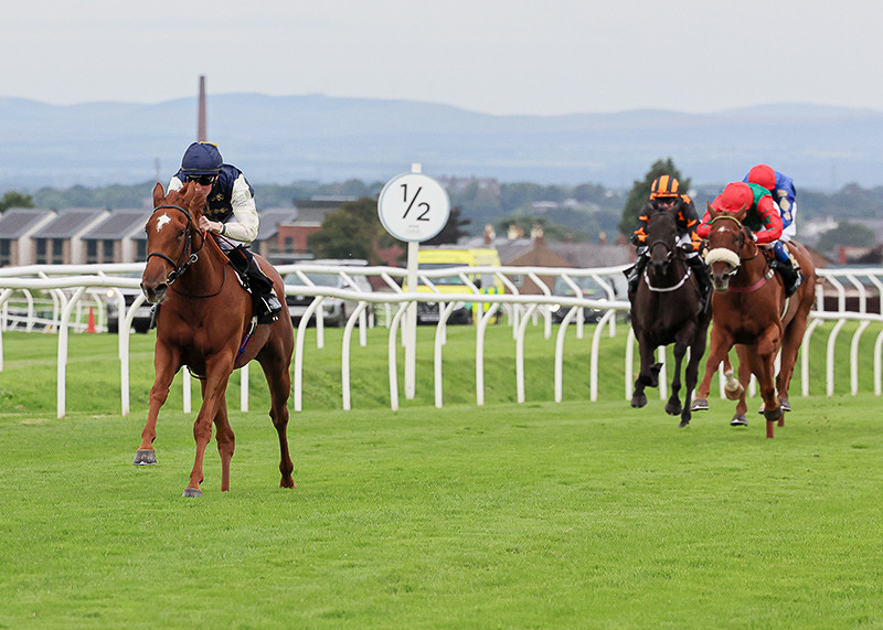 MUBHIJAH victorious on her stable debut for the Ed Walker team.