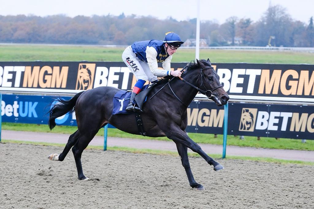 DASHING DARCEY storms clear at Lingfield
